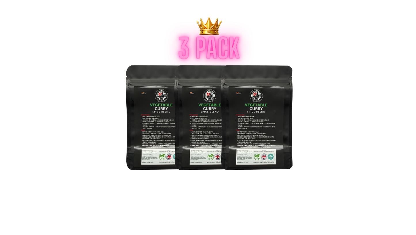 Authentic Indian Curry Spice Blend 3x & 5x 40g Sachets | Traditional Spices for Classic Cuisine Easy to Use Rich Flavour | By Kayz Quarter