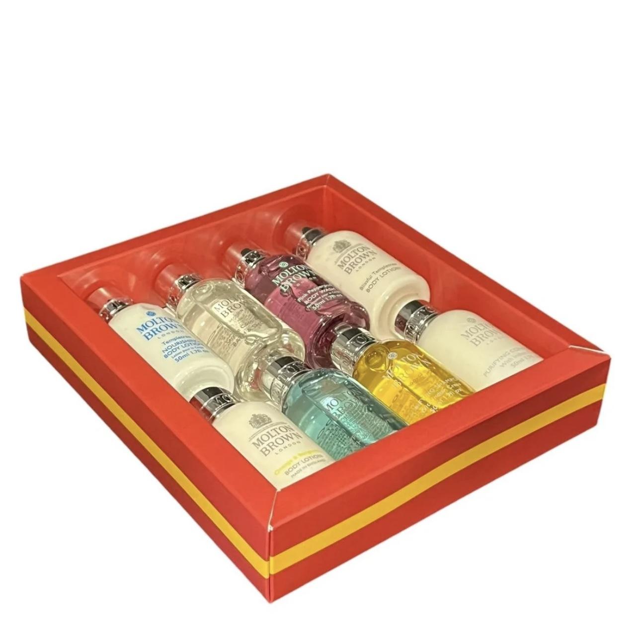 Molton Brown 8x50ml Bath & Shower Set, Assorted Pack Hair & Skin Care Gift Set | RED