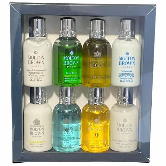 Molton Brown 8x50ml Bath & Shower Set, Assorted Pack Hair & Skin Care Gift Set | BLUE